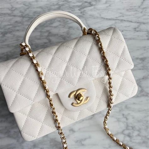 chanel mini top handle ss21|Chanel mini classic handbag.